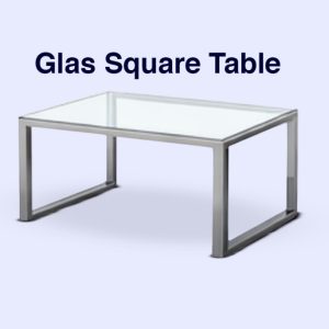 GLASS SQUARE TABLE